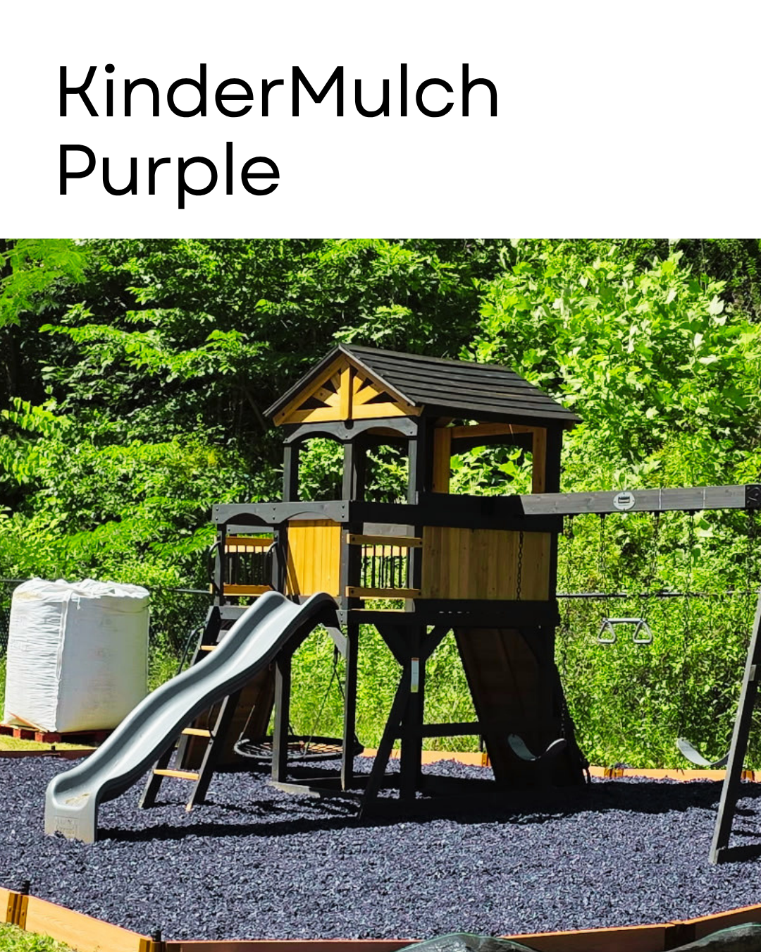 KinderMulch Playground Rubber Mulch | 2,000lb Supersack