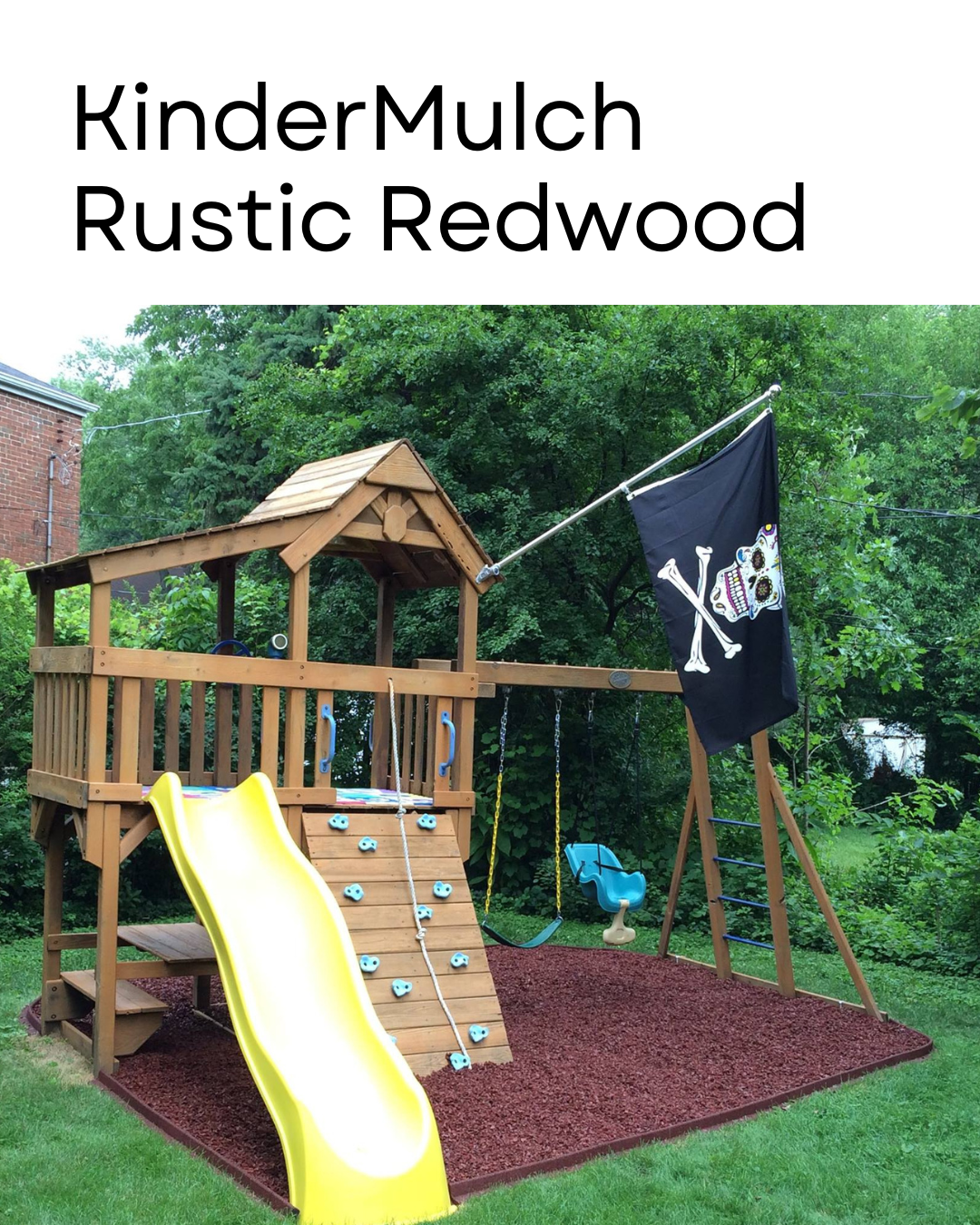 KinderMulch Playground Rubber Mulch | 2,000lb Supersack