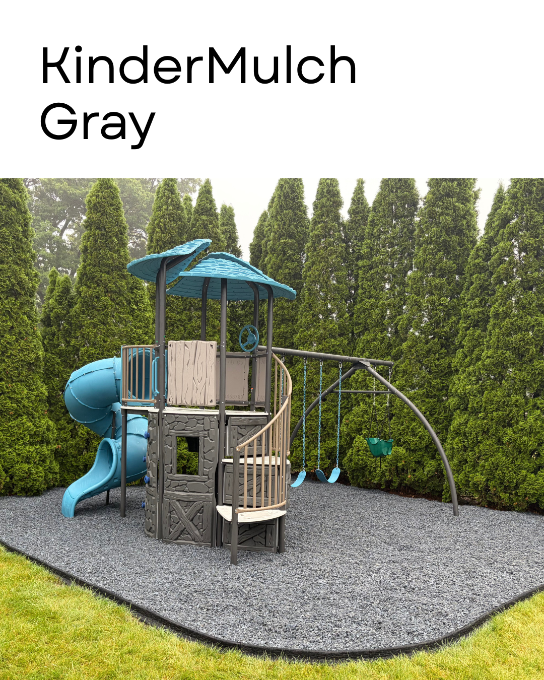 KinderMulch Playground Rubber Mulch | 2,000lb Supersack