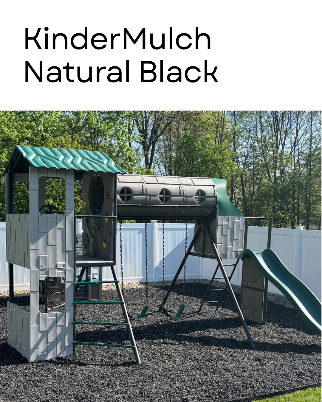 KinderMulch Playground Rubber Mulch | 2,000lb Supersack